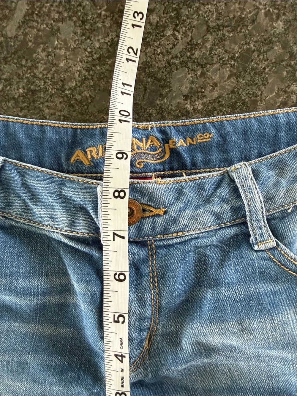 Arizona Jean Company Blue Rolled Hem Denim Shorts